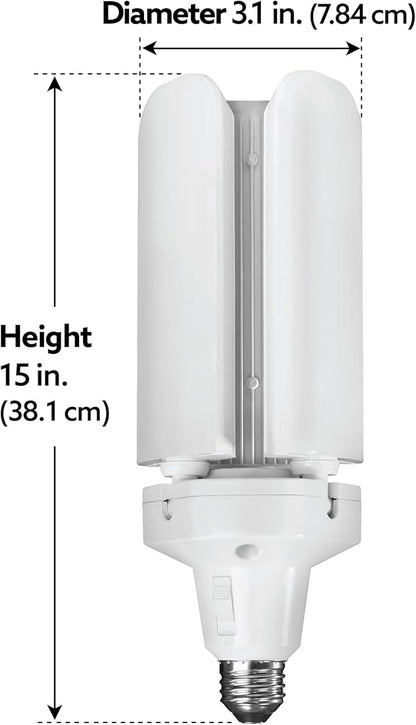 Feit Electric LED Garage Light, Multiple Adjustable Panels, E26 Base, Ideal for Garage, Workshop, Shed, 25,000-Hour Lifetime