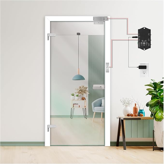 WiFi Smart Magnetic Lock for Door Kit, 1200lbs Holding Force Magnetic Door Lock System with App/Remote Control, 4 Modes, Sound Alerts, Easy Install for Home & Office