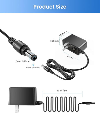 ZOSI DC 12V 2A US CCTV Power Supply Adapter for Home Security Camera Surveillance System
