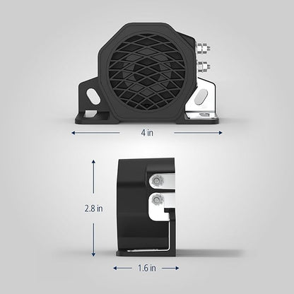 ECCO SA950 Back Up Alarm 2 Bolt Mount, Smart Type, 82 102 Db, 12 24 Volt