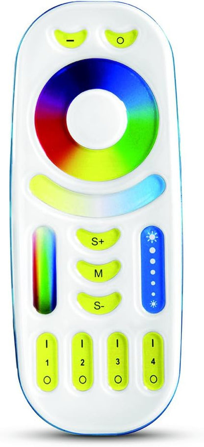 LGIDTECH FUT092 4-Zone RGB+CCT 2.4GHz RF Remote Controller(Not Include Battery) for Milight/LED Light Bulb,Flood Light,Led Strip Controller