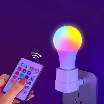 6 Moods RGB Light Bulbs - E27 Screw Base Bulb | 16 Color LED Remote Control Bulb | 5W Color Changing LED Bulb | 5W A60 Colorful RGB Bulb | Smart RGB Dimmable Light Bulbs with Remote Control