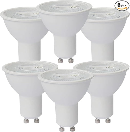 Diodesy- MR16 LED Light Bulb 7W (50W Equivalent) 550 Lumens GU10 Twist & Lock Base 4000K Cool White Dimmable 35° Beam Angle Pack of 6- Energy Efficient for Recessed Landscape Spotlight Track Light