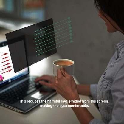 21.5 Inch - 16:9 Aspect Ratio - Computer Privacy Screen Filter for Widescreen Monitor - Anti-Glare - Anti-Scratch Protector Film - Protects Your Eyes from Harmful Glare and Blue Light