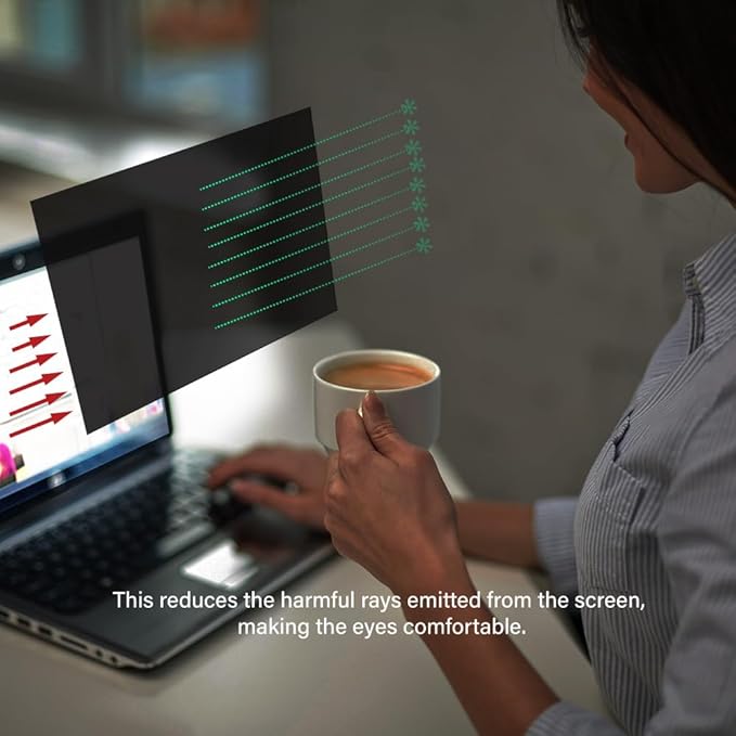 15.0 Inch - 16:9 Aspect Ratio - Laptop Privacy Screen Filter for Widescreen Laptop - Notebook - Anti-Glare - Anti-Scratch Protector Film for Data confidentiality