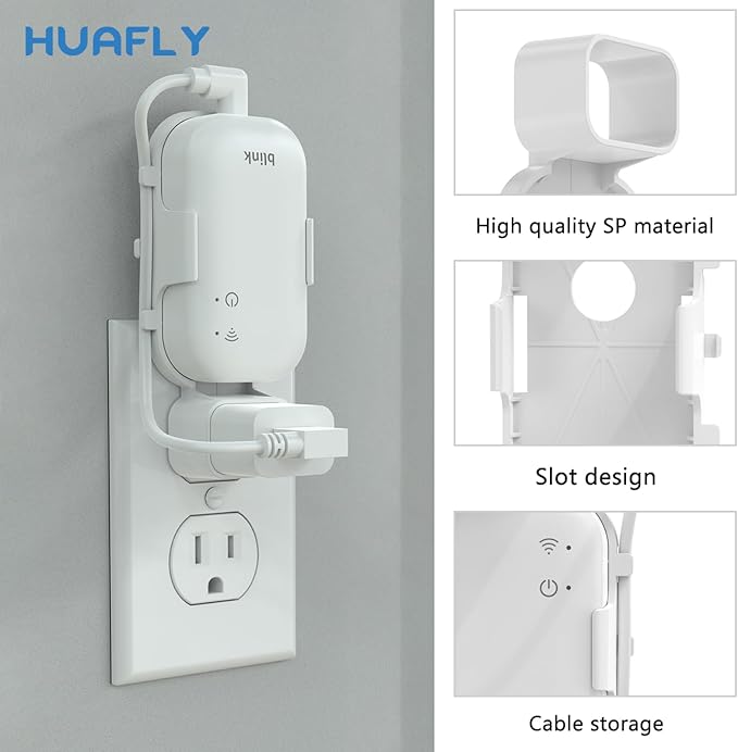 Huafly Outlet Wall Mount for Blink Sync Module Core, Outdoor&Indoor Blink Sync Module Mount No Drilling No Messy