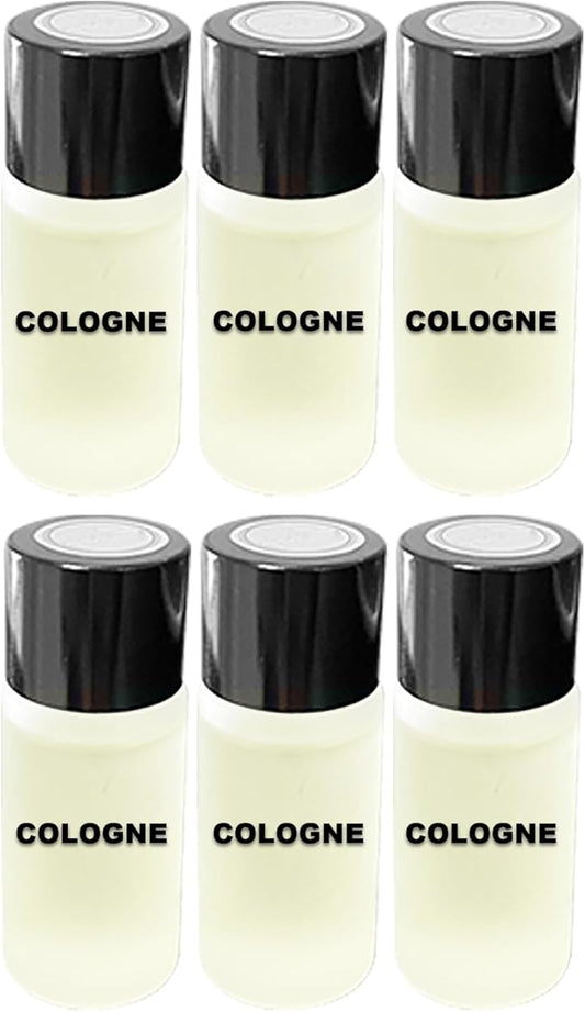 Car Air Freshener Refill Liquid Set of 6 x 10 ML - Smart Car Air Freshener Refill - Car Fragrance Refill - Car Diffuser Refill (Cologne)