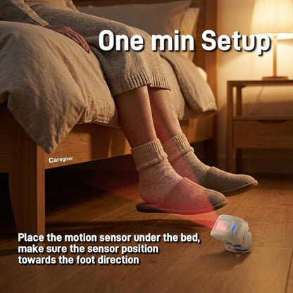 HENDUN Motion Sensor Doorbell , Bed Alarms for Elderly Dementia Patients , Door Chime for Business, Store Welcome Buzzer Monitor , Fall Detection Alarm for Seniors , Caregiver Reminder for Elderly