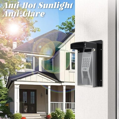 Outdoor Flip Sun Keypad Cover, Access Control Rain Cover, Weatherproof protective, Flip Cap Door Keypad Waterproof cover, Keypad Rain Covers Compatible for Door Keypad, Lock Keypad (Y125 - Flip lid)