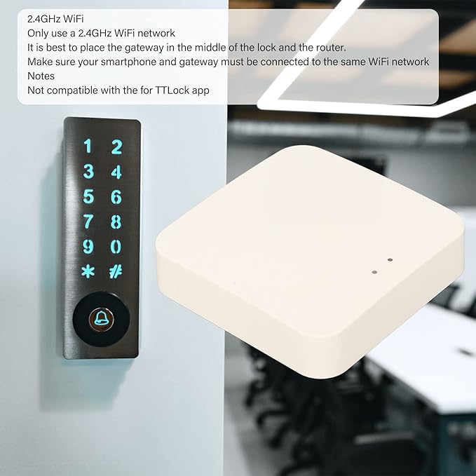Smart Bridge Lock Gateway for Tuya and Smart Life, Bluetooth SigMesh Smart Devices, Gateway Hub Compatible with Assistant