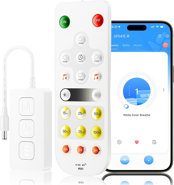 LEDENET Single Color LED Dimmer Controller, Smart WiFi Bluetooth Music Sync