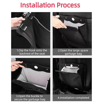 item_name :AOWIS Car Leather Trash Bag Smart LED Waterproof Organizer Storage Garbage Can (KHAKI)