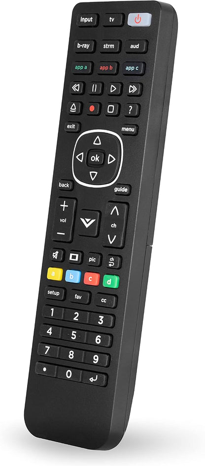UltraPro 4-Device Replacement Remote for Vizio, Smart TV | Compatible with LED LCD HD UHD 4K HDR Plus Universal Remote Control Function for Streaming Players, Sound Bars,, 67208
