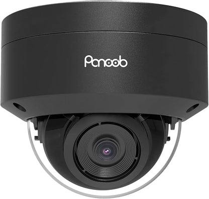 8MP PoE Vandal Dome Camera Outdoor Indoor with Mic, 4K H.265 IK10 Security IP Camera, Human Vehicle Detection, 100ft IR Night Vision, IP66 110° Wide Angle 2.8mm Lens, PD54BA3-8M (Not PTZ)