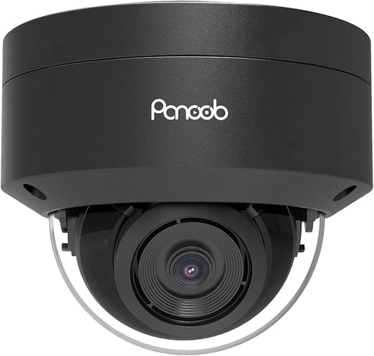 8MP PoE Vandal Dome Camera Outdoor Indoor with Mic, 4K H.265 IK10 Security IP Camera, Human Vehicle Detection, 100ft IR Night Vision, IP66 110° Wide Angle 2.8mm Lens, PD54BA3-8M (Not PTZ)