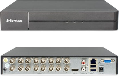 5MP Lite 16 Channel Security Digital Video Recorder Advanced CCTV DVR for Security Camera,AHD/TVI/CVI/CVBS/IPC 5 in 1 Hybrid,Remote Access,Smart Detection,No Monthly Fee(No Hard Drive)