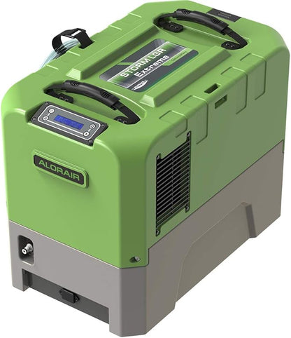 ALORAIR 180PPD LGR Commercial Dehumidifier with Pump for Basement Warehouse & Job Sites, Large Space Crawl Space Dehumidifier for Efficient Water Damage Restoration,5 Years Limited Warranty, Green