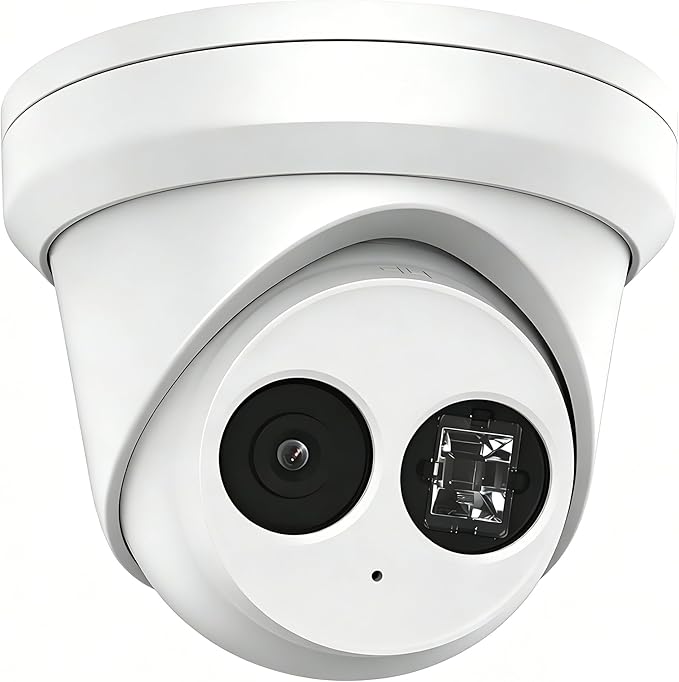 DS-2CD2383G2-IU 4K 8MP IP Camera PoE Turret Camera Outdoor with Human/Vehicle Detection, 2.8mm Lens, Night Vision, IP67, IK10, Built-in Mic, 120dB True WDR, H.265+, International English Version
