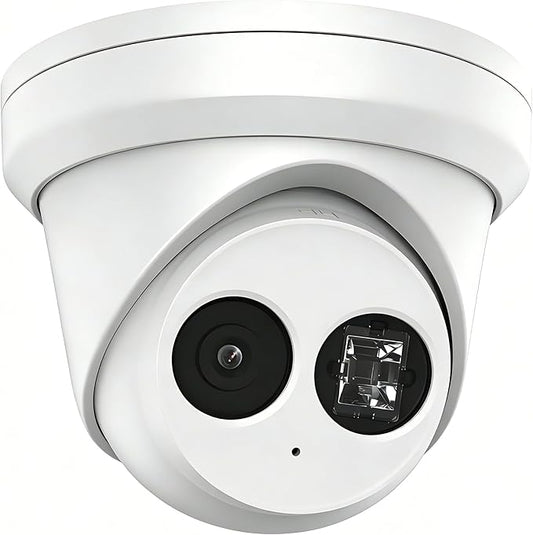 DS-2CD2383G2-IU 4K 8MP IP Camera PoE Turret Camera Outdoor with Human/Vehicle Detection, 2.8mm Lens, Night Vision, IP67, IK10, Built-in Mic, 120dB True WDR, H.265+, International English Version
