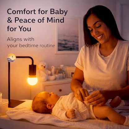 Amber Light Bulbs for Sleep I 1800K Warm Light Bulbs for Bedside Lamp I 3.5W E26 Led Bulb (60W Equiv) Orange Led Lights for Bedroom Soft Warm Lighting I Dim Night Light for Kids Room Warm Light Lamp