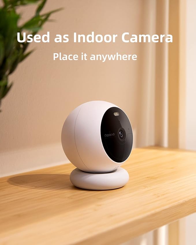 Noorio Home Security System with B200 Camera x2, Solar Panel x2