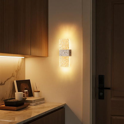 Motion Sensor Light Indoor, 4 Pack 2600 mAh Rechargeable Battery Operated Wall Sconce, 0-80LM Dimmable, 3 Color, Always-On And Dusk To Dawn Motion Mode, Wireless Led Night Light, Marble Color