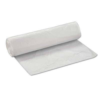 Inteplast Group VALH4048N14 40-45 Gallon Capacity, 46" Length x 40" Width x 12 Mic Thickness, Natural Color, HDPE Commercial Coreless Valu-Plus Institutional Trash Can Liner (Case of 10 Roll, 25 Bags