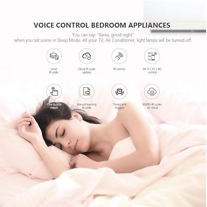 Bestcon RM4C Mini Universal IR Blaster WiFi Infrared Remote Control Compatible with Alexa Google Home for A/C Broadlink APP