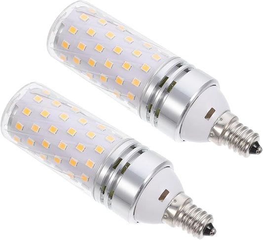 STOBOK E12 Base Smart Led Light Bulbs Replacement for Home Lighting Saving Flicker Free Inch Ideal for Bedroom and Living Room 2-Pack