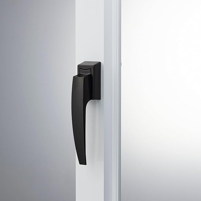 Ideal Security Model 1994 VP Pull Handle Set for Storm and Screen Doors, Fits 1 to 2-1/8 inches Thick Doors, Matte Black