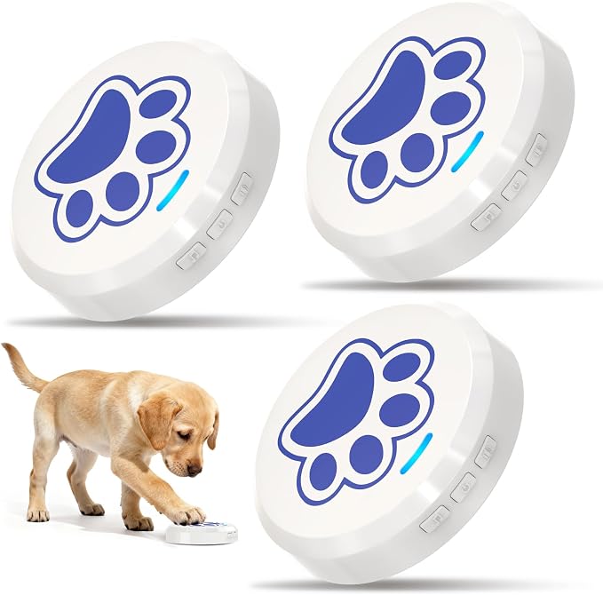 ChunHee Dog Training Bells for Door - Dog Door Bell for with 36 Custom Sounds | Dog Bell for Door Potty Training | Chew-Proof & Adjustable Volume (0-115dB) | Teach Puppies to Signal to Go Outside