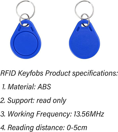 LIBO Tuya Smart Access Control Keypad with 10 IC Key Fobs | IP68 Weatherproof Keypad, 1000 Users, RFID IC Card & PIN Code, ABS Housing, for Home, Office, Business