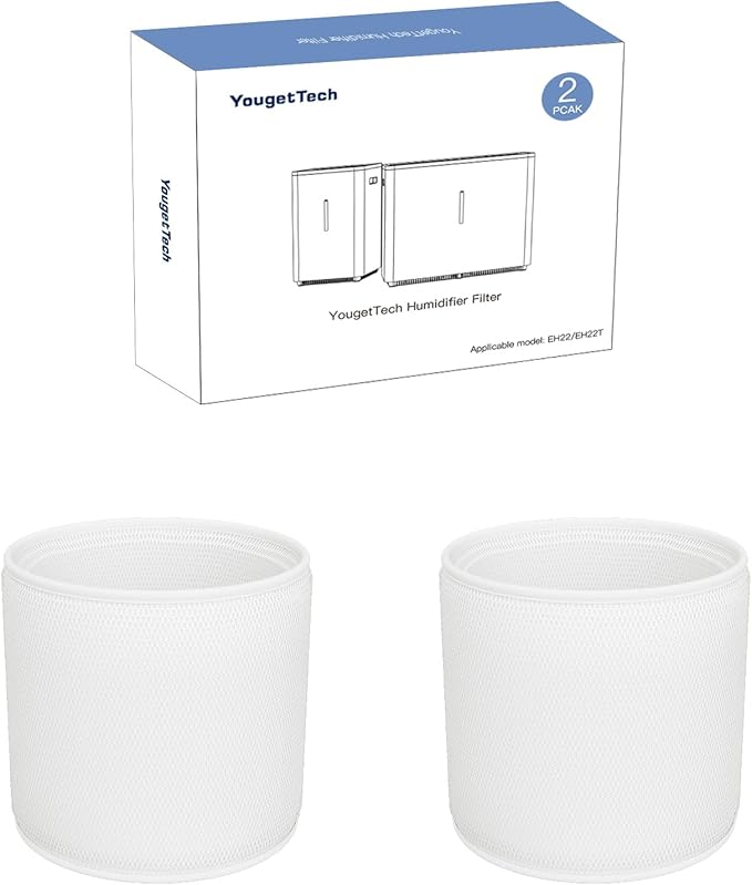 YougetTech Humidifier Wicks Standard 2-Pack - - Compatible with EH22/EH22T