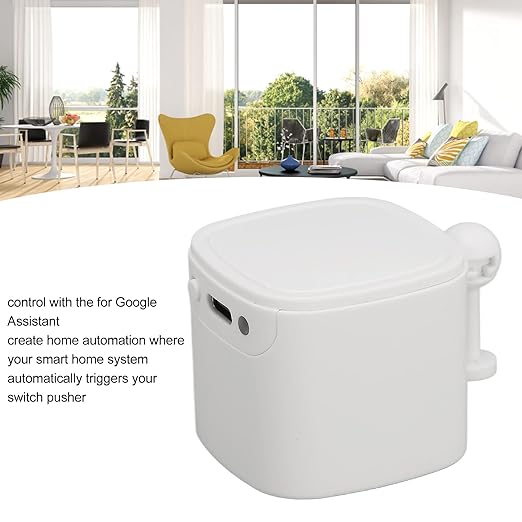 GOWENIC Smart Switch Pusher, App Bluetooth Smart Switch Push Home Finger Robot Switch Compatible with Lights, Fans, TVs, Doorbells, Garage Doors, etc.(White)