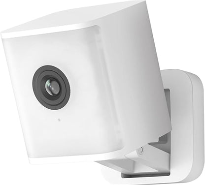 Aurumbach 2.5K Smart Security Camera with Color Night Vision, IP65 Waterproof Wired 4MP Indoor Video Camera, 2-Way Audio, Compatible with Alexa, Google Assistant White