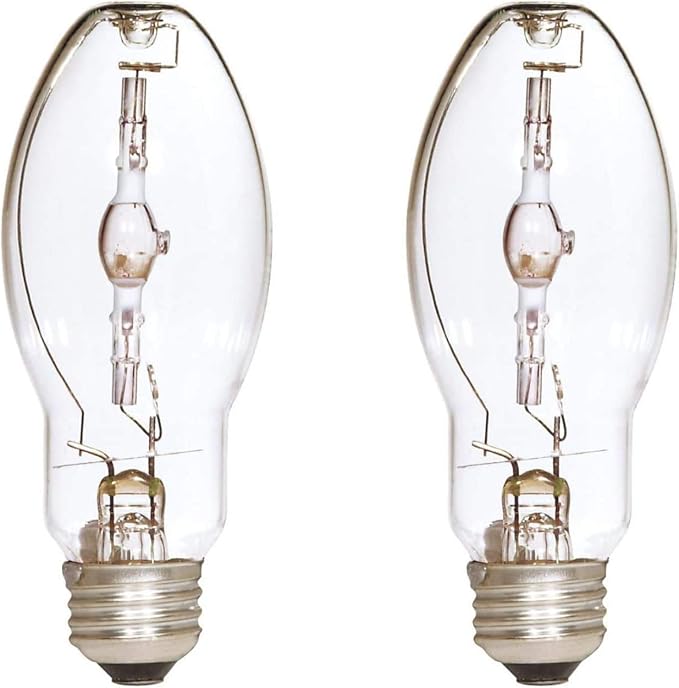GoodBulb MP70/U/MED Metal Halide HID Light Bulb 70W E26 Base EDX17 ANSI Code M98 4000K Cool White Light Clear Finish 9000 Life Hours Car Dealership Lighting Pack of 2 Bulbs