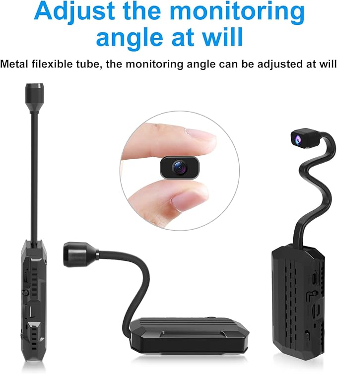 4K HD 4G LTE Cellular Hidden Surveillance Camera (No WiFi Required, Built-in SIM Card), Mobile Remote Car, Pet, and Baby Mini Monitor (Features Night Vision, Motion Detection, Cloud Storage)