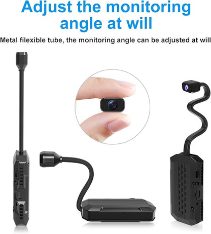 4K HD 4G LTE Cellular Hidden Surveillance Camera (No WiFi Required, Built-in SIM Card), Mobile Remote Car, Pet, and Baby Mini Monitor (Features Night Vision, Motion Detection, Cloud Storage)