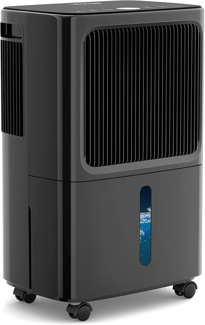 2500 Sq.Ft Dehumidifiers for Home with Drain Hose Max 34 Pints, VEAGASO Dehumidifier for Basement, Bathroom, Bedroom, Three Modes, Intelligent Humidity Control, Dry Clothes, 24HR Timer (BLACK)