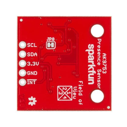 SparkFun Human Presence Sensor Breakout - AK9753 (Qwiic) - 4-Channel Nondispersive Infrared Detector Tell which Direction a Person is Moving 16-bit Digital Value Four sensors Voltage 1.7V to 3.3V PIR