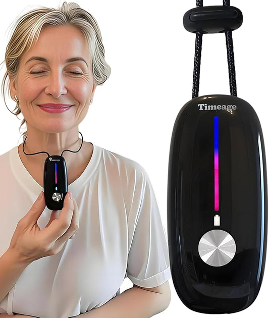 Portable Air Purifier,Personal Air Purifier Necklace, Wearable Mini Air Ionizer Eliminates Pm2.5, Allergy Pollen,Smoke,Dust for Outdoor,Travel(Black)