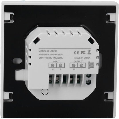 Smart Electric Floor Heating Thermostat 16A AC85V‑250V Home Thermostat, Easy Installation and Accurate Temperature Control (White)