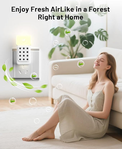 ySky Plug In Air Purifier for Home(3Packs), Negative Ion Air purifiers with Motion Sensor,Quiet Mini Air Ionizers for home,Bathroom,Bedroom,Portable Air ionizer for Odor,Pet smell