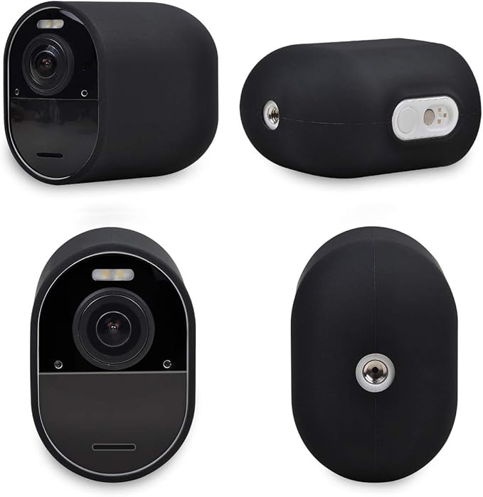 Silicone Case Cover for Arlo Camera, Weatherproof Protective Skin Cover for Arlo Ultra/Ultra 2/Pro 4/Pro 3 Black, 4 Pack