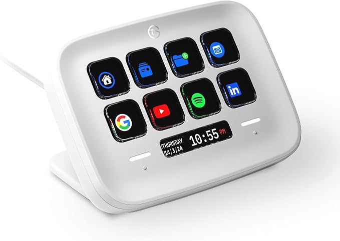 Elgato Stream Deck Neo, 8 Customizable Keys, 2 Touch Points | Automates repetitive tasks, Compatible with Zoom, Teams, Office apps, Smart home control, Zero-plastic packaging