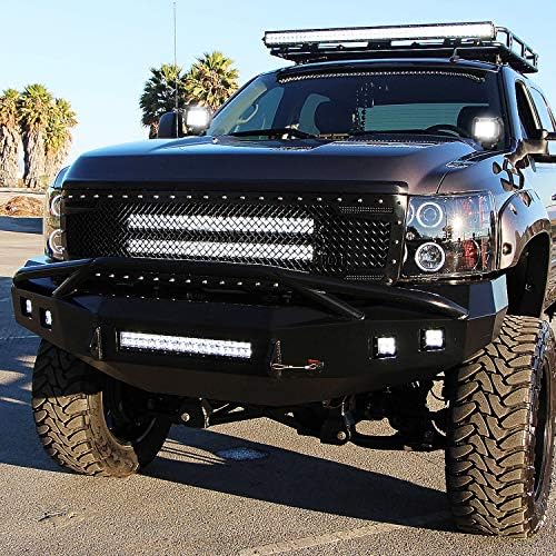 Nilight 20 Inch126W Led Light Bar Spot Flood Combo 2PCS 4 Inch 18W Led Pods Flood Boat Lights Driving Fog Lights Work Light for Trucks With 16AWG Off Road Wiring Harness- 3 Leads, 2 Years Warranty