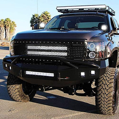 Nilight 20 Inch126W Led Light Bar Spot Flood Combo 2PCS 4 Inch 18W Led Pods Flood Boat Lights Driving Fog Lights Work Light for Trucks With 16AWG Off Road Wiring Harness- 3 Leads, 2 Years Warranty