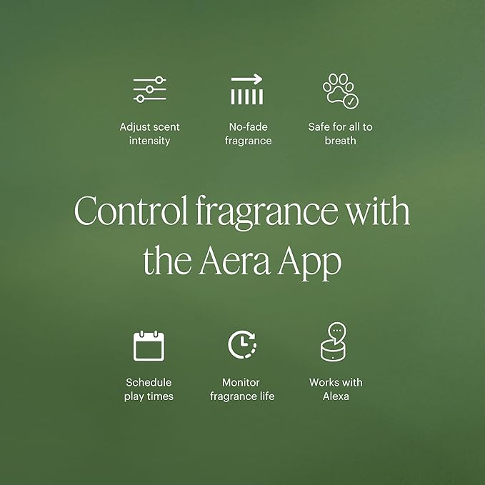 Aera Kyoto Teahouse Smart Home Fragrance Scent Refill – Green Tea & Citrus Fragrance – Lasts Up to 60 Days – Works with The Aera Diffuser