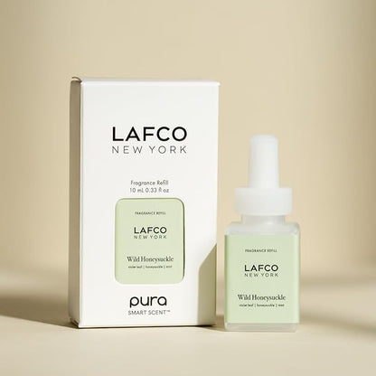 LAFCO New York Pura Smart Device Refill, Wild Honeysuckle - Pack of 2 - Each Vial Delivers Up to 2 Weeks of Fragrance Life - Made in the USA