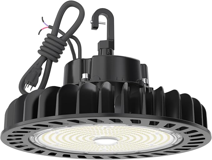 HYPERLITE UFO LED High Bay Light: 250W 36,250LM (145LM/W) 1-10V Dimmable, UL Listed 4000K High Bay LED Light for Shop Shopping Mall Exhibition Hall, Alternative to 1000W MH/HPS, 5-Year WNTY